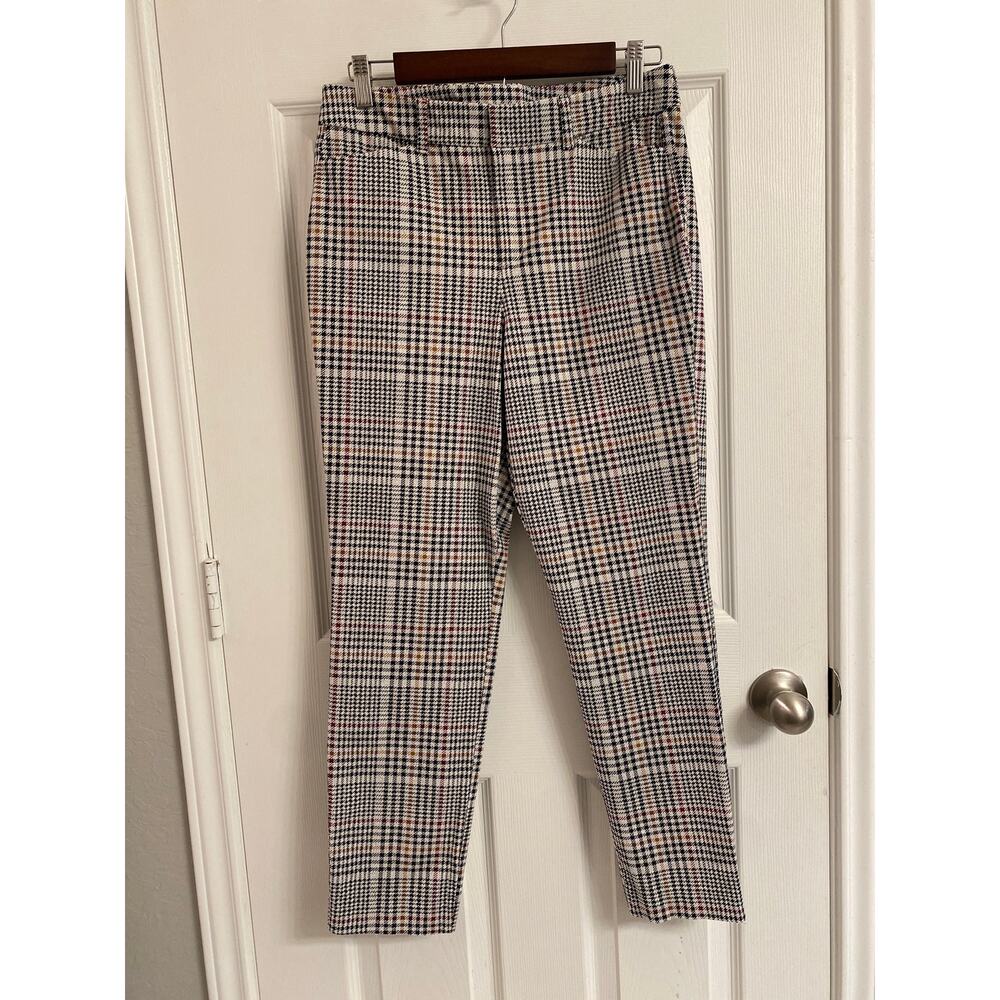 Old Navy Pixie High Rise Skinny Ankle Pants Plaid Size 10 Preppy Academia